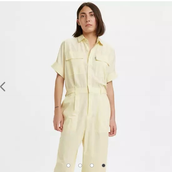 Levi’s - lemon yellow romper jumpsuit, new, xl - Picture 14 of 16